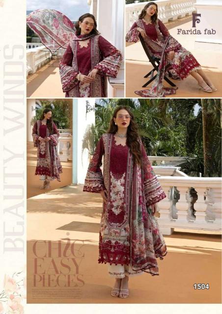 Farida fab crimson vol-15 wholesale salwar kameez dealers